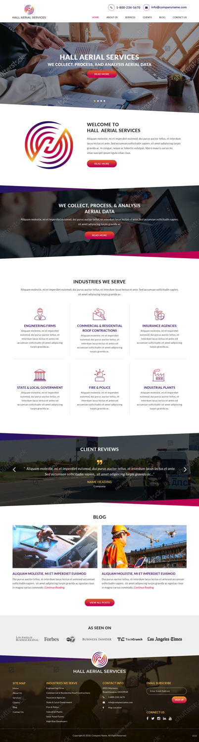 Web Design by pb for Hall Aerial Services | Design #18234832