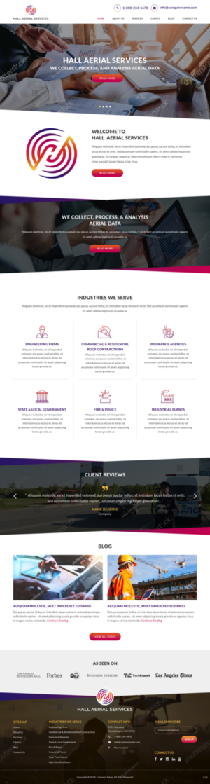 Web Design by pb for Hall Aerial Services | Design: #18234832