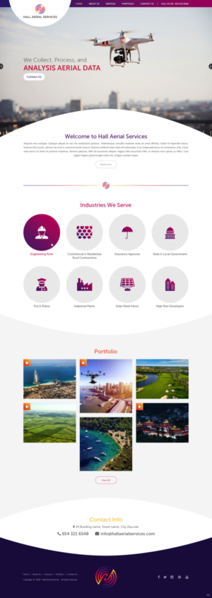 Web Design by pb for Hall Aerial Services | Design: #18234833