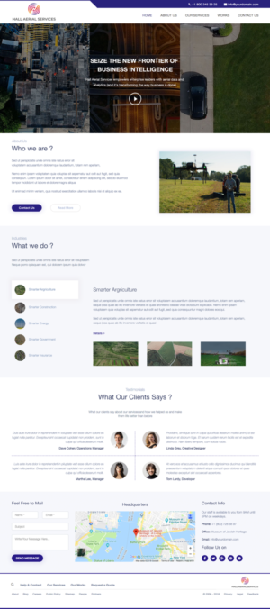 Web Design by cCopilot for Hall Aerial Services | Design: #18226913