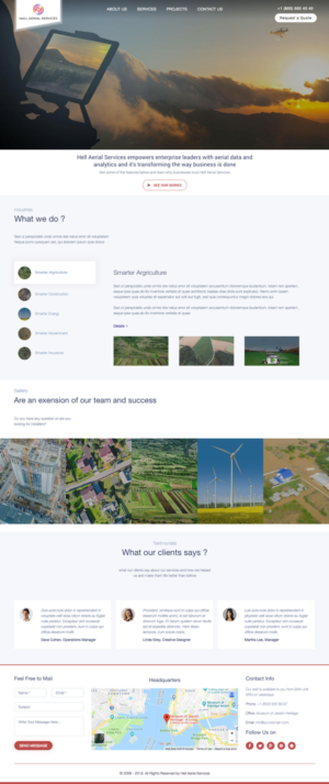Web Design by cCopilot for Hall Aerial Services | Design: #18236732