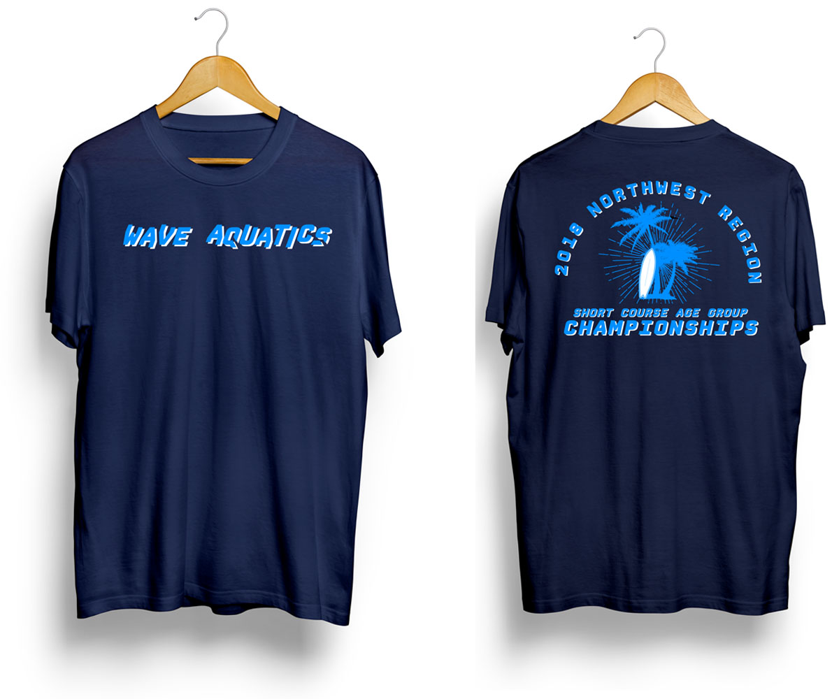 T-shirt Design by syaman for Wave Aquatics | Design #17988220