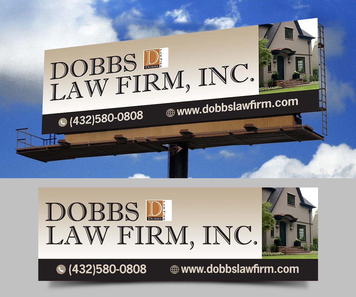 Signage Design by Designers Hub for The Dobbs Law Firm, Inc. | Design #18028304