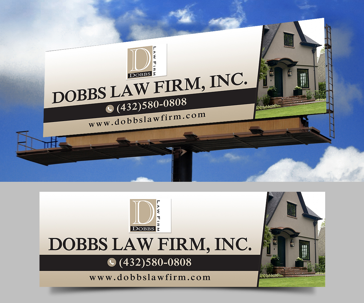 Signage Design by Designers Hub for The Dobbs Law Firm, Inc. | Design #18028439