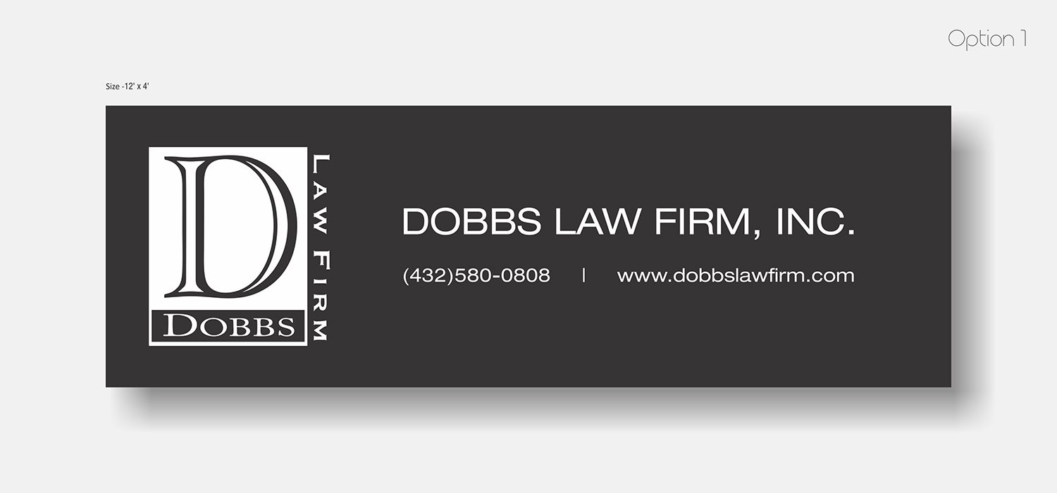 Diseño de Señalética por uk para The Dobbs Law Firm, Inc. | Diseño #18021748