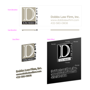 Signage Design by JCC for The Dobbs Law Firm, Inc. | Design #18032127