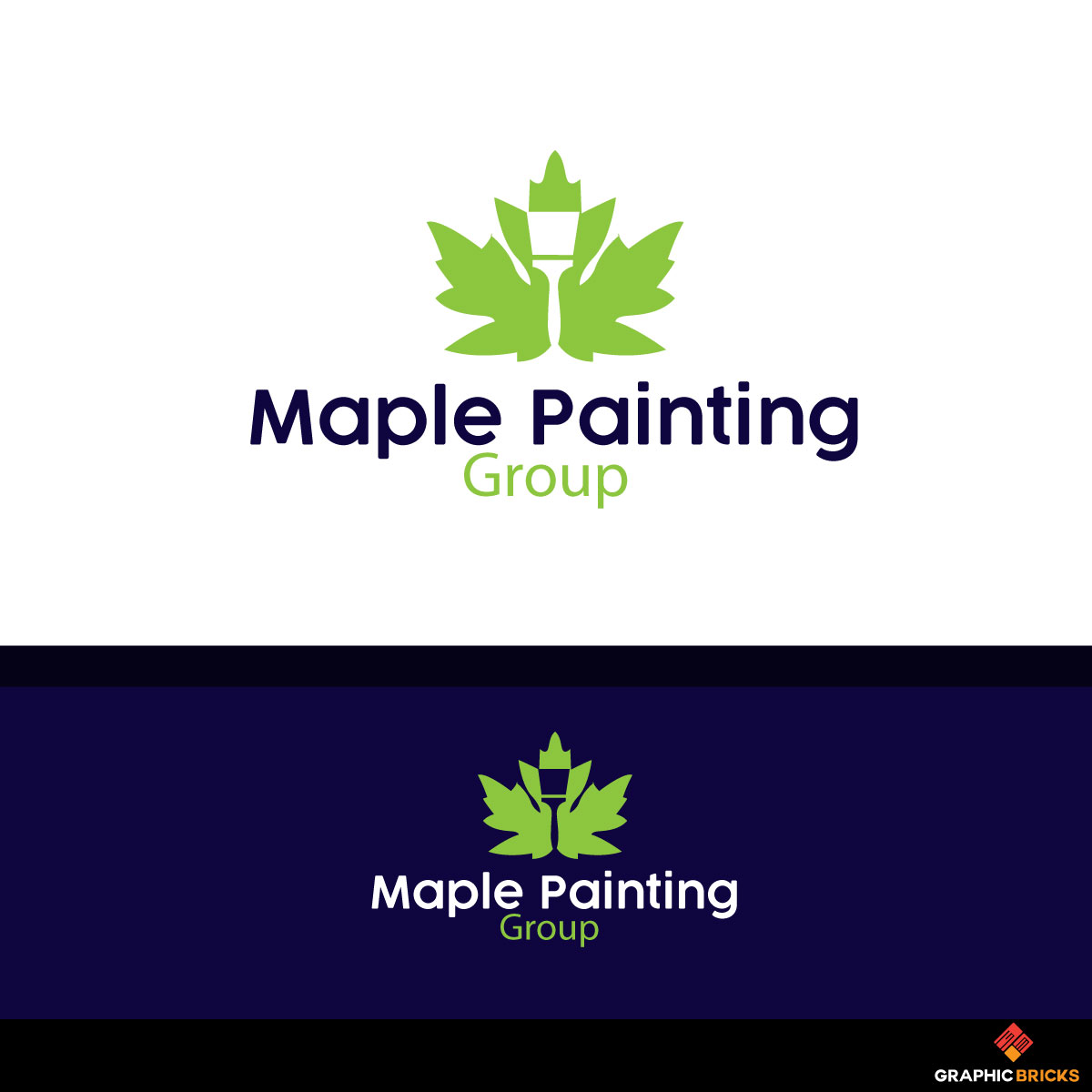 Logo Design by Graphic Bricks for maple painting group | Design #18002374