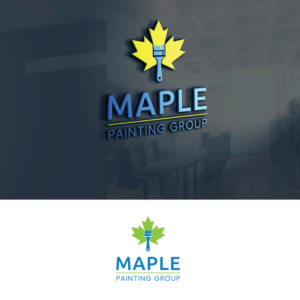 Logo Design by ecorokerz for maple painting group | Design #17993406