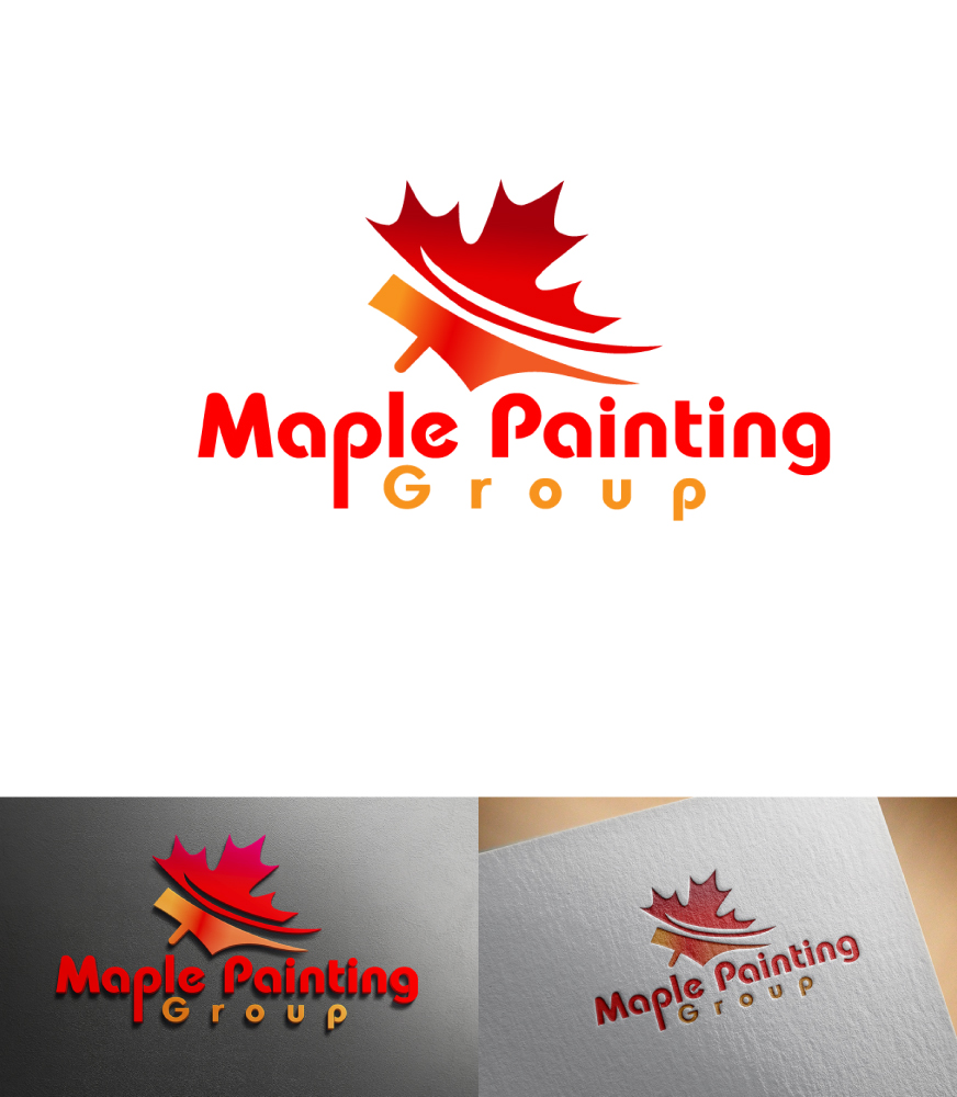 Logo Design by imyounuspathan 2 for maple painting group | Design #17997408