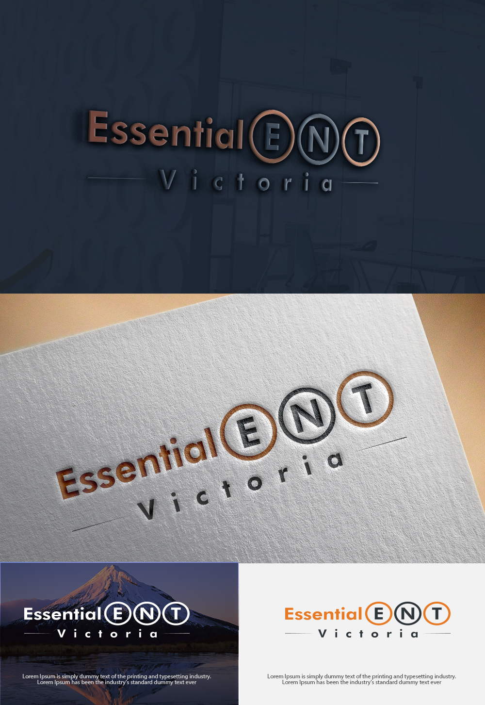 Logo Design by dr ghulam mustafa sahab for Essential ENT Victoria  | Design #18002477