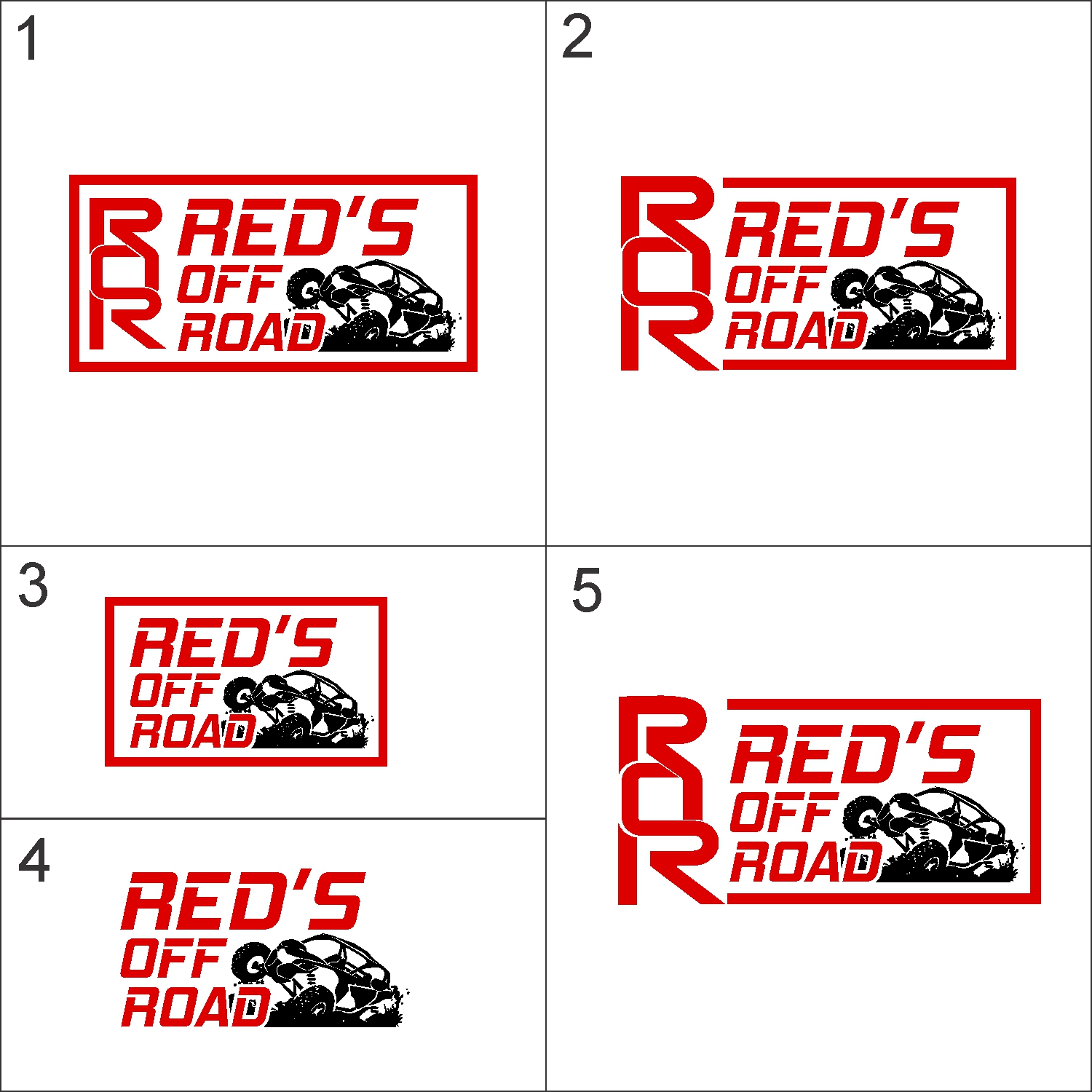 Logo Design by harismedia for Red's Off-Road | Design #18052070