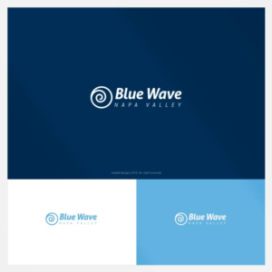 Blue Wave Napa Valley | Logo Design by madeli