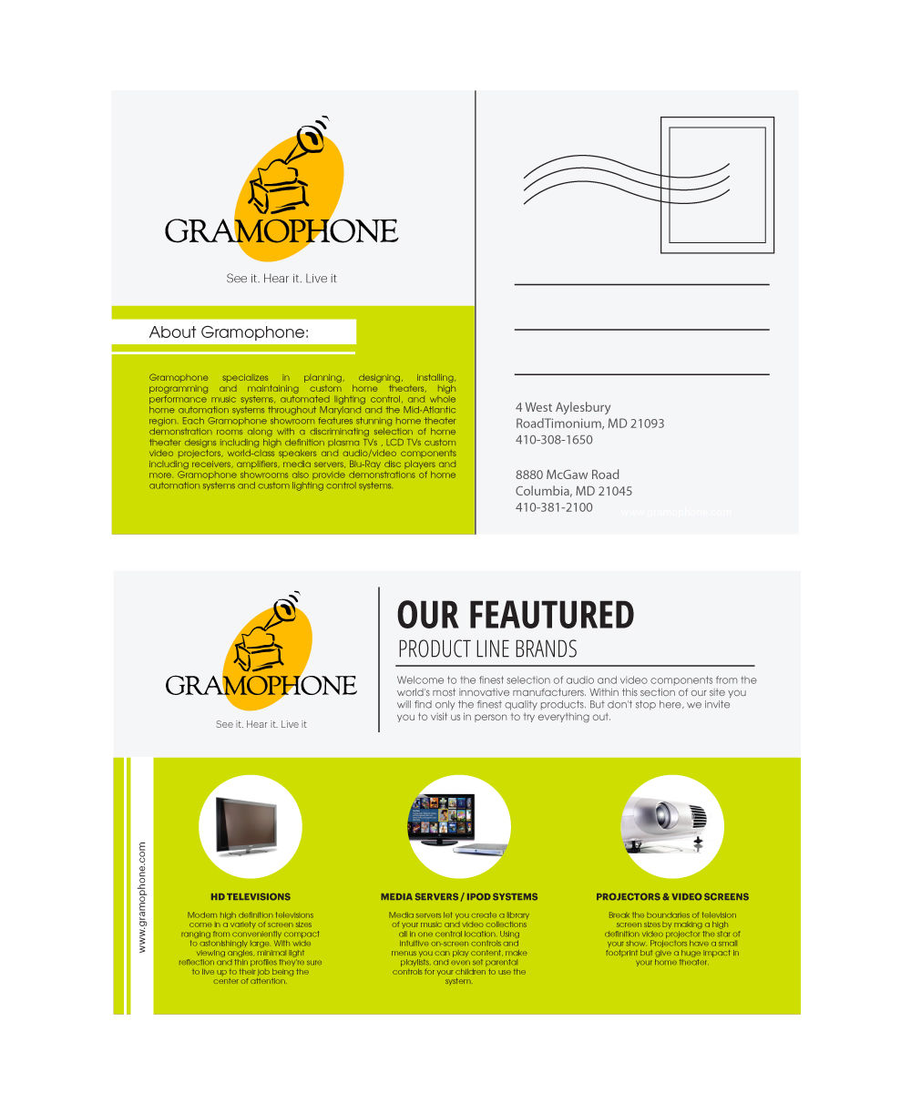 Postcard Design by Sucre for Gramophone | Design #2777984