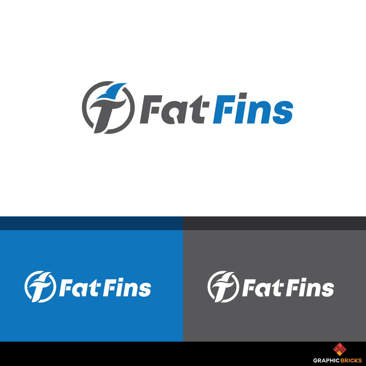 Logo Design by Graphic Bricks for Fatfins | Design #18005241