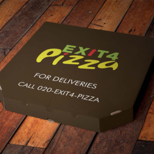 exit4pizza - exit 4, at your door! | Logo Design by Design Sword