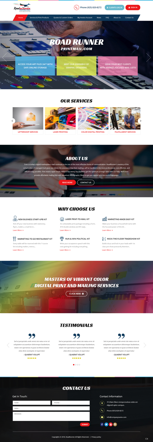 Web Design by pb for this project | Design #18126716