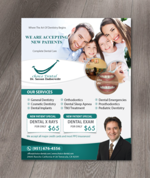 Choice Dental of Temecula needs a flyer | Flyer Design by alex989