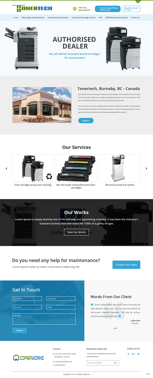 Web Design by pb for this project | Design #18006481