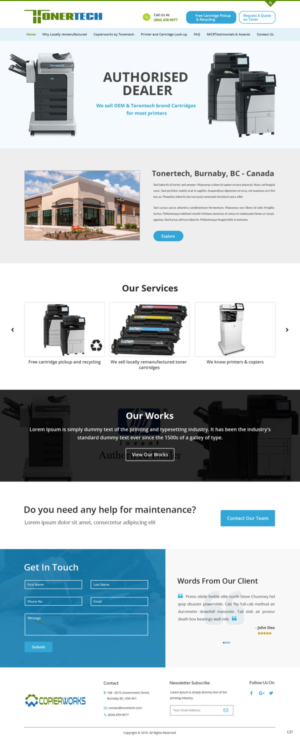Web Design by pb for this project | Design: #18006481