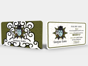 Ganjah guru- referral cards for new customers  | Visitenkarten-Design von Hardcore Design