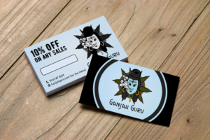 Ganjah guru- referral cards for new customers  | Visitenkarten-Design von JK18