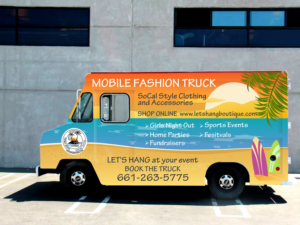 Mobile Fashion Truck for Let's Hang Boutique | Design de Covering de Véhicule par ecorokerz