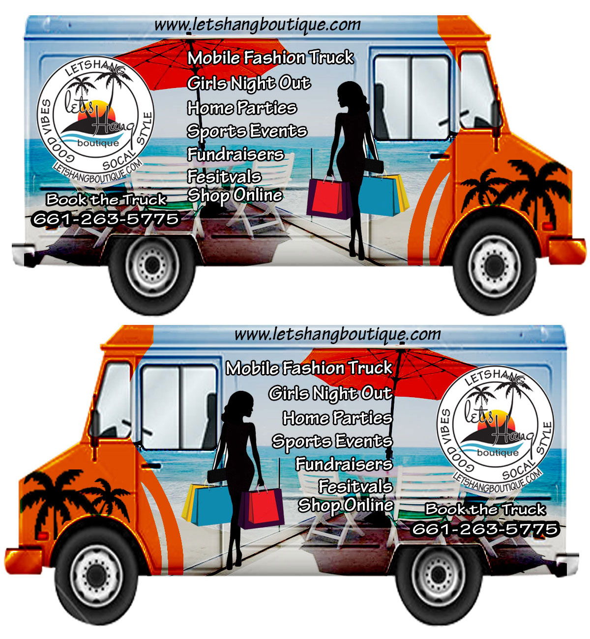 Car Wrap Design by The Faisal for Let's Hang Boutique | Design #18059667