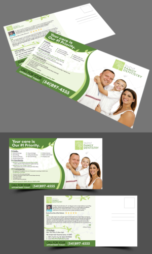 Dental office postcard | Postkarten-Design von ecorokerz