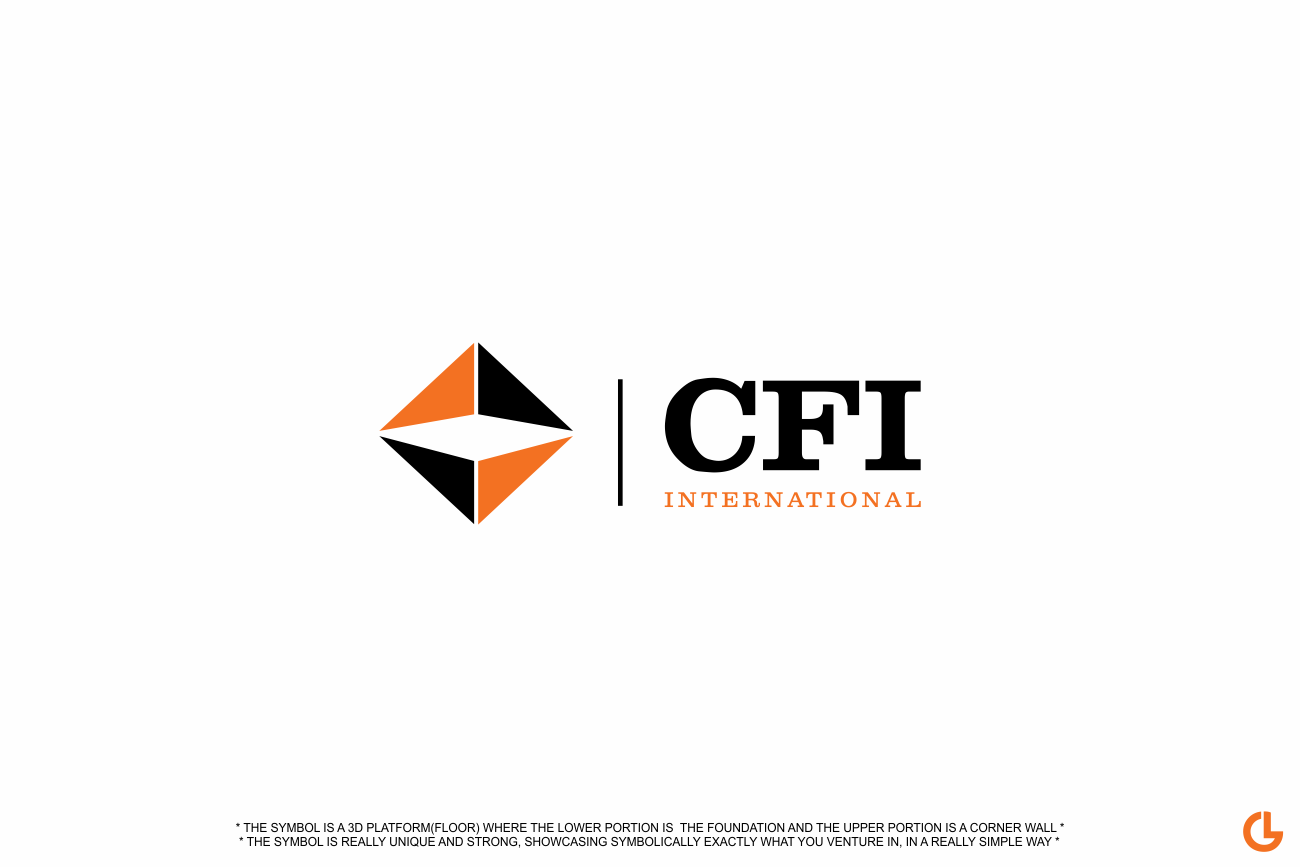 Masculine Elegant Flooring Logo Design For Cfi International By