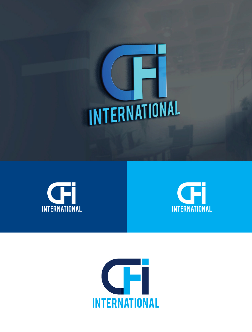 Masculine Elegant Flooring Logo Design For Cfi International By