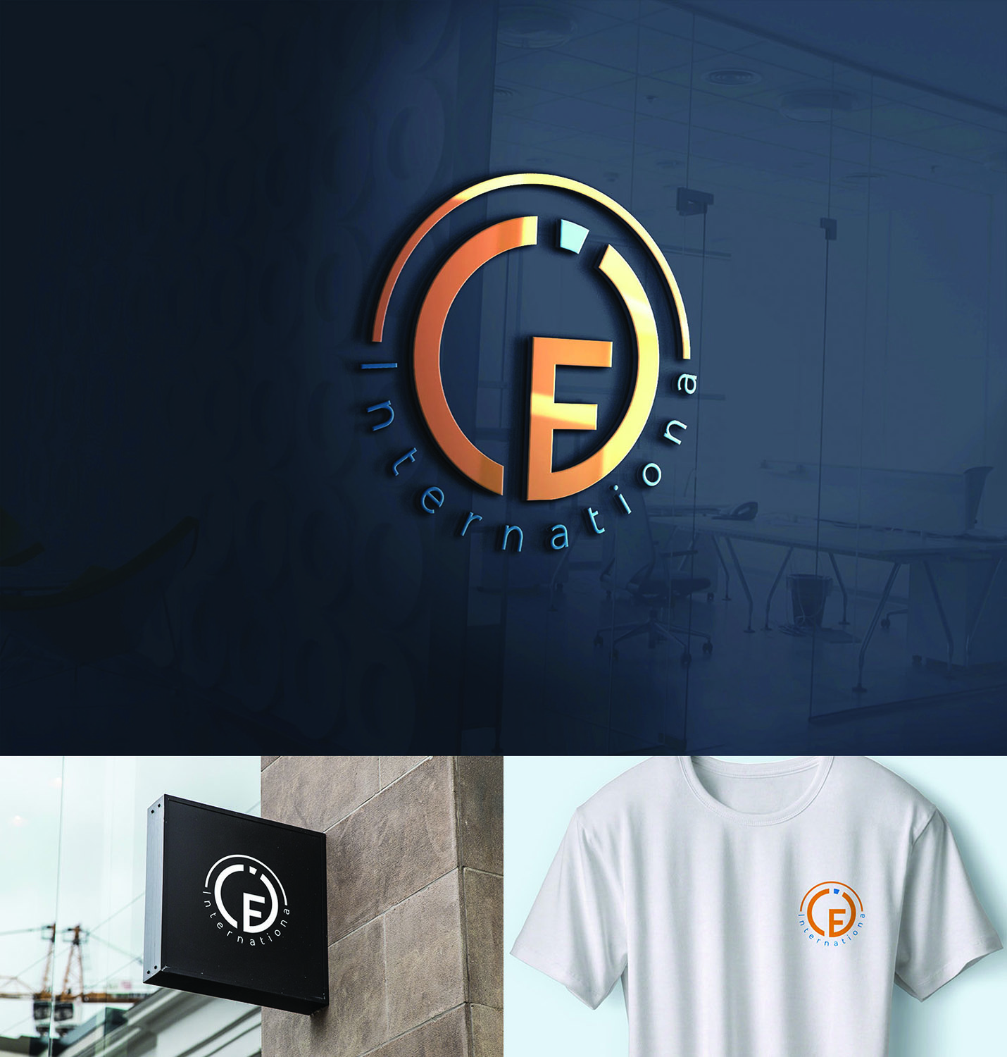 Masculine Elegant Flooring Logo Design For Cfi International By