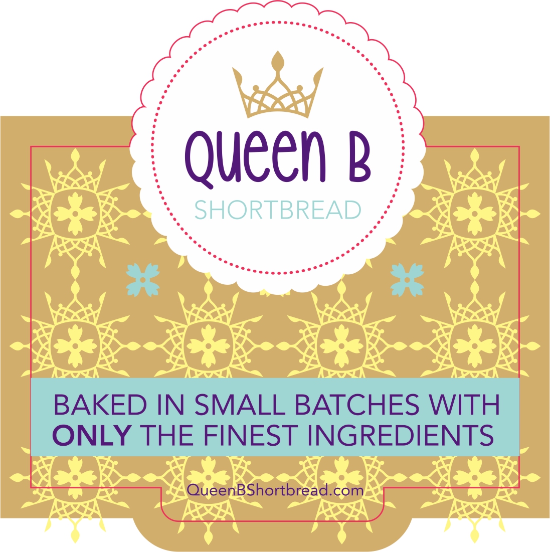 Diseño de Etiqueta por fumbh.designs para queen b shortbread | Diseño #18009765
