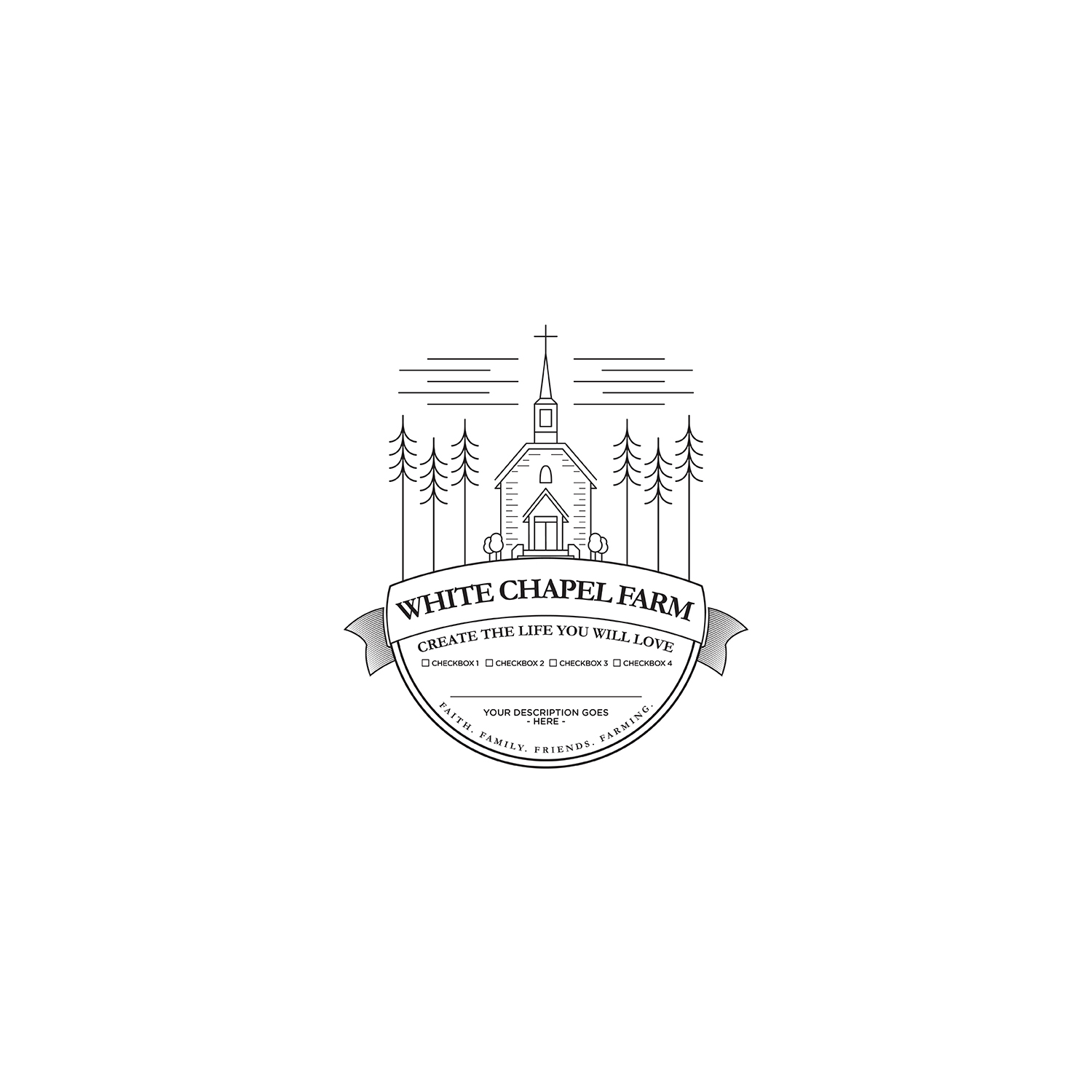 Logo Design by Marc Ray for White Chapel Farm | Design #18107025