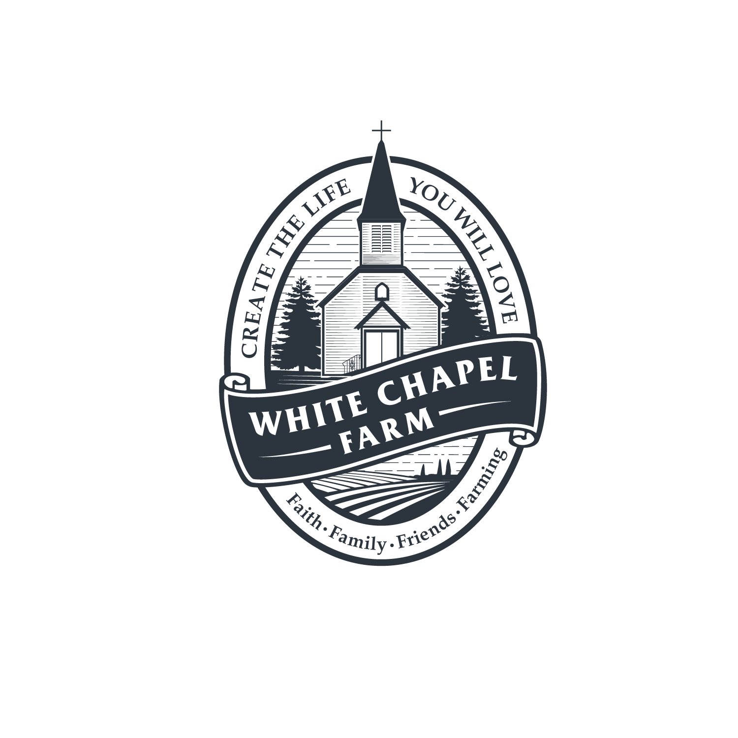 Logo Design by kinan3 for White Chapel Farm | Design #18071892