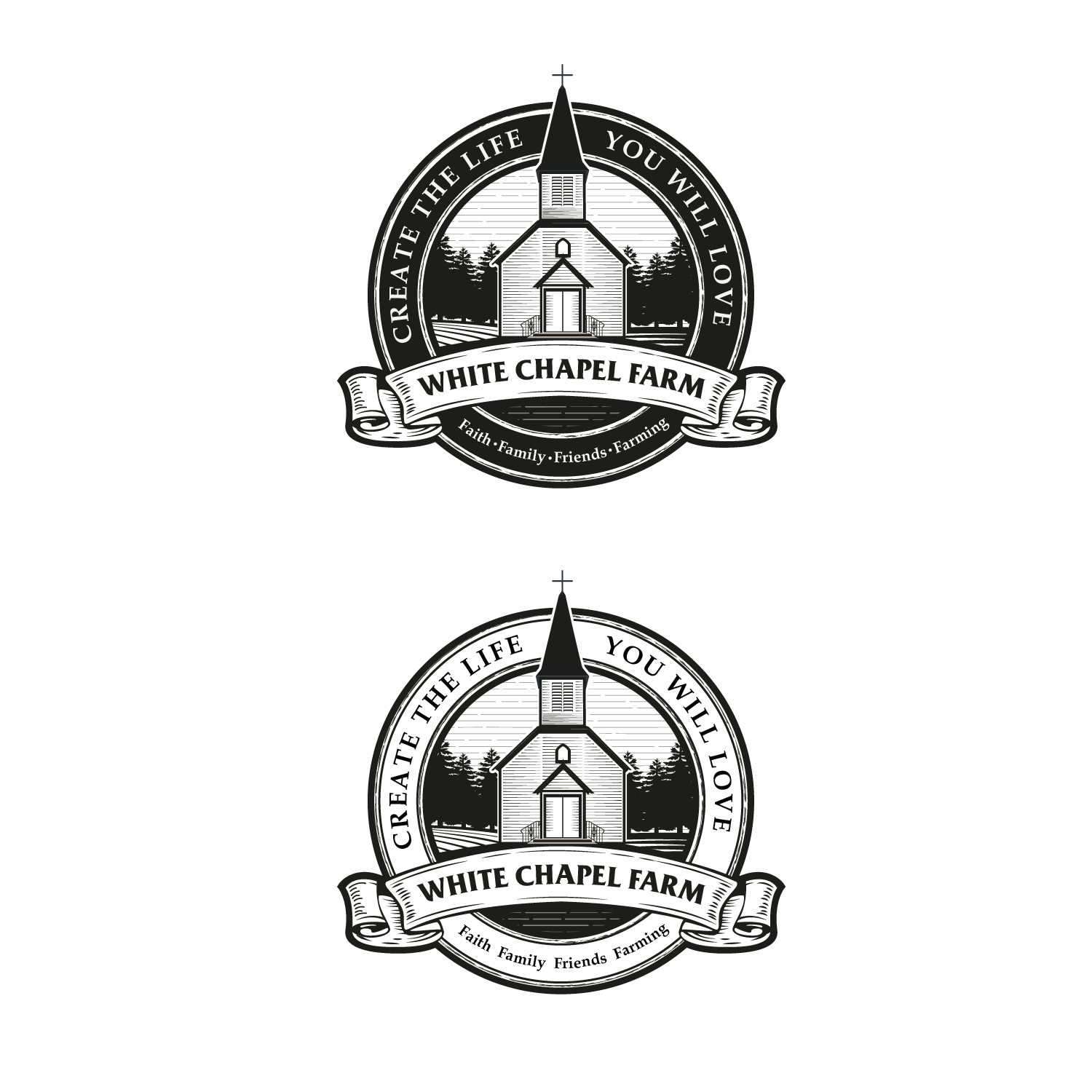 Logo Design by kinan3 for White Chapel Farm | Design #18104282