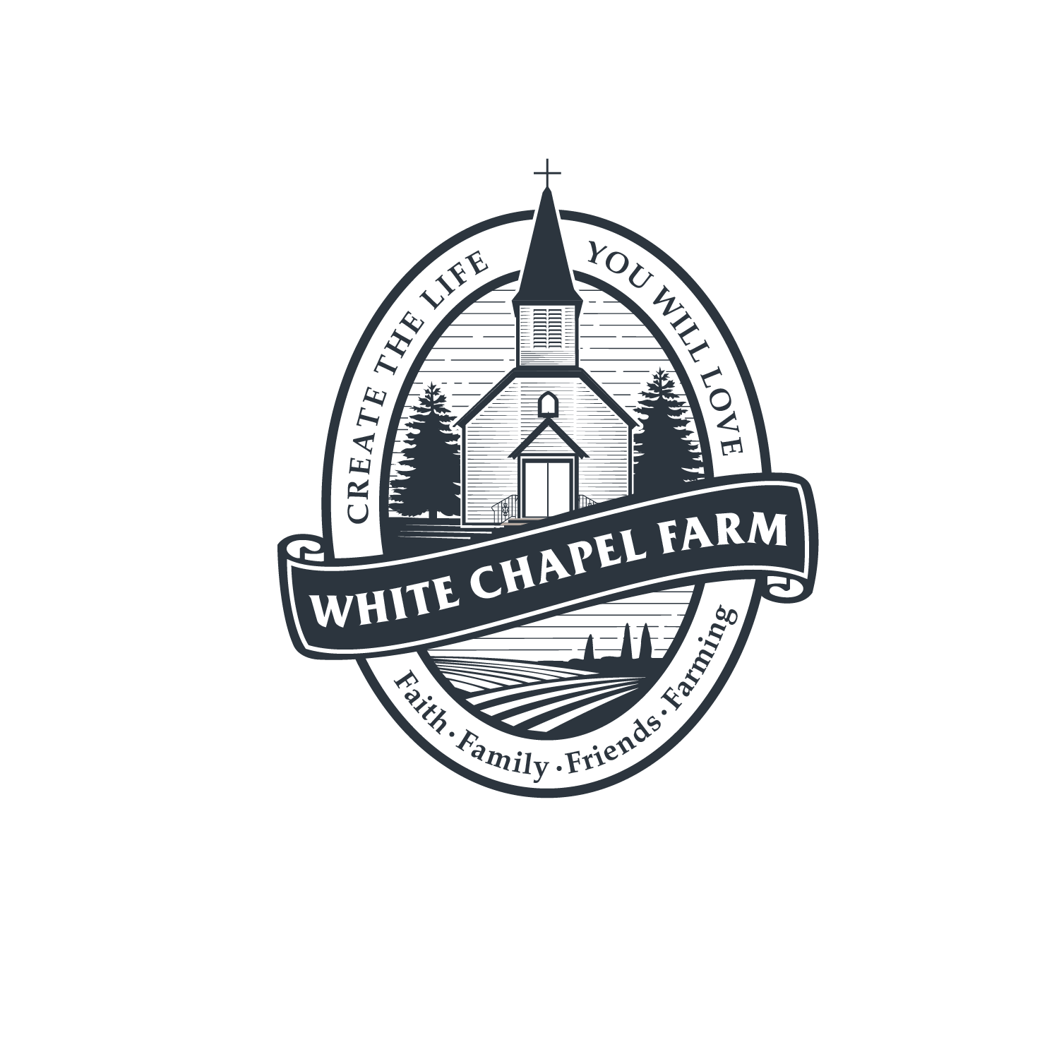 Logo Design by kinan3 for White Chapel Farm | Design #18105550