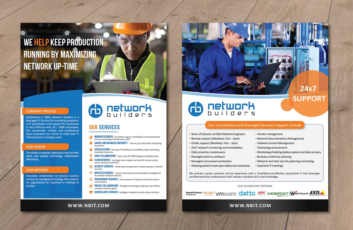 Diseño de Flyer por alex989 para Network Builders IT | Diseño #18002266