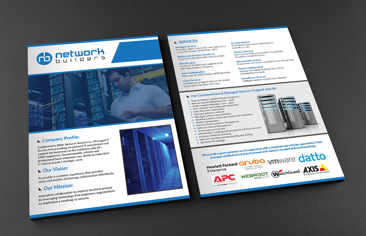 Flyer Design by Deziners Zone for Network Builders IT | Design #18006017