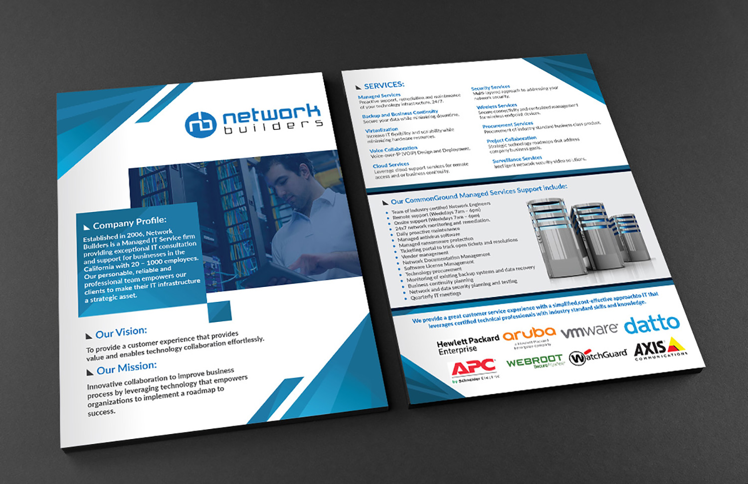 Flyer Design by Deziners Zone for Network Builders IT | Design #18006018