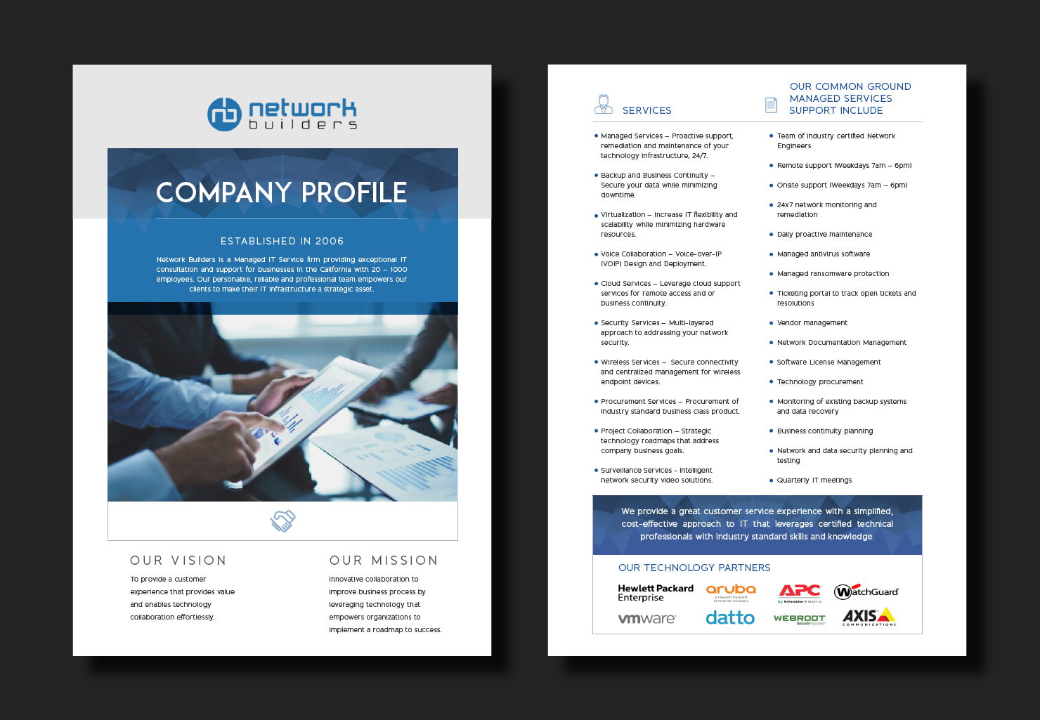 Flyer Design by Decafe for Network Builders IT | Design #18002351