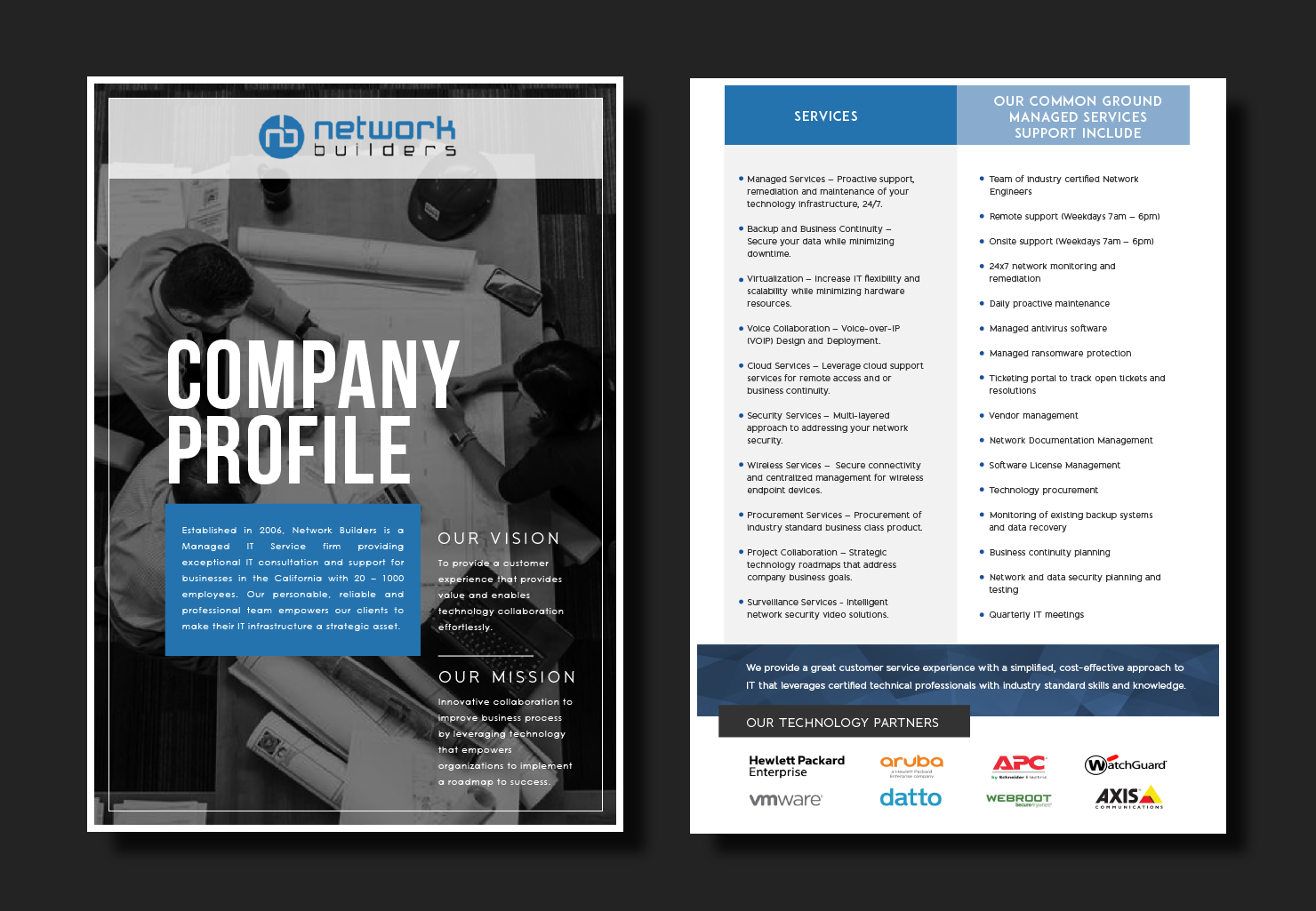 Flyer Design by Decafe for Network Builders IT | Design #18004248