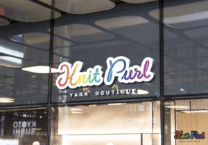 Knit Purl Yarn Boutique | Logo-Design von aquabomb26