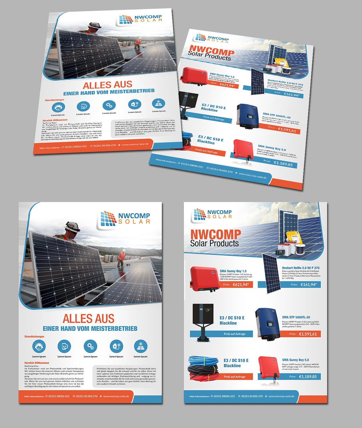 Flyer Design by debdesign for NwComp Solar GmbH | Design #18012706