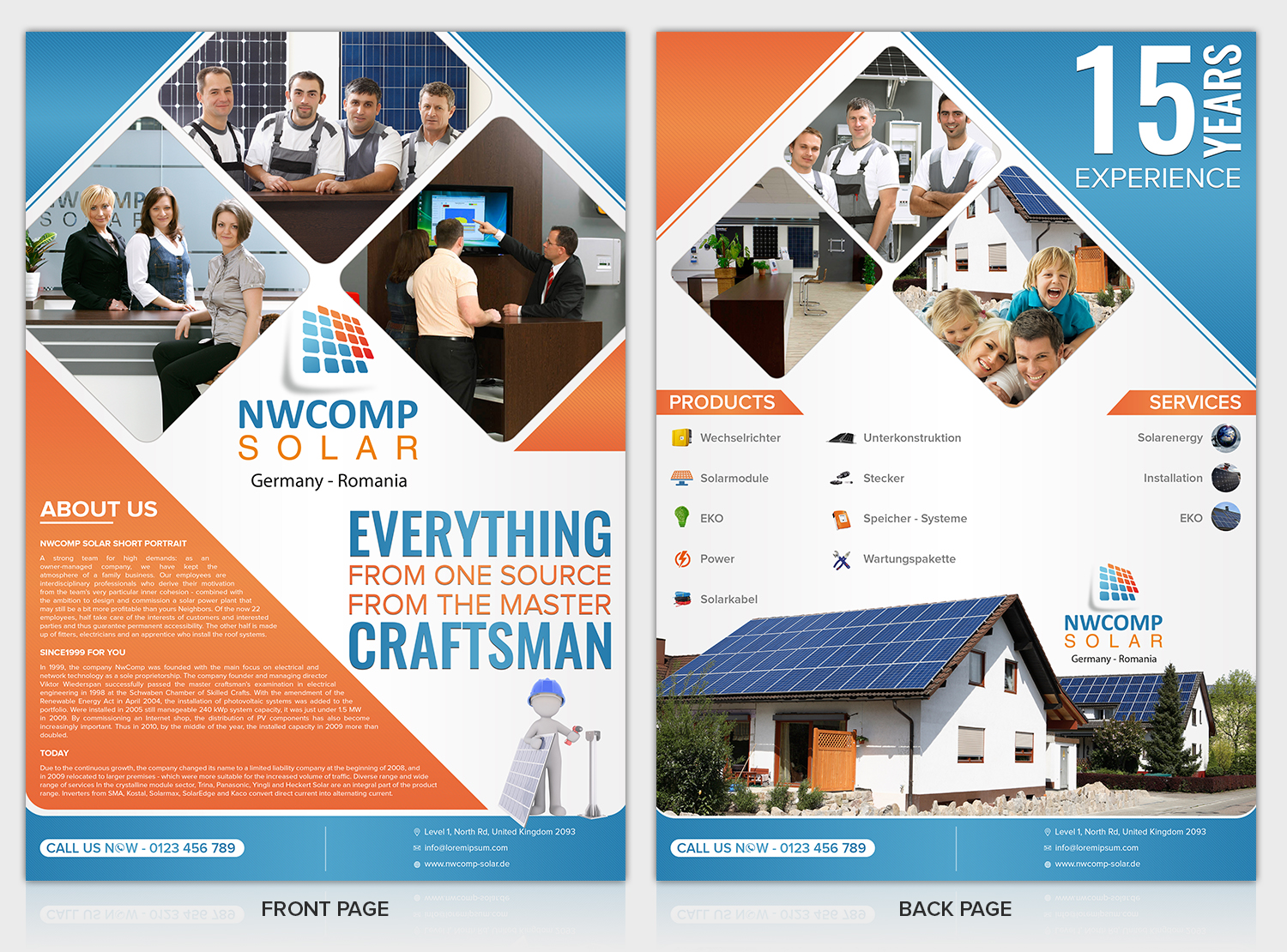 Flyer Design by SAI DESIGNS for NwComp Solar GmbH | Design #18062559