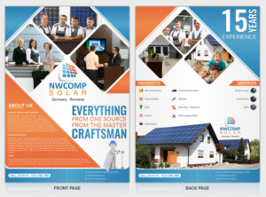 Flyer Design by SAI DESIGNS for NwComp Solar GmbH | Design: #18062559