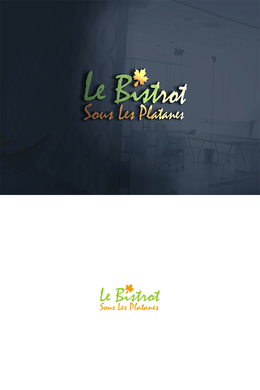 Logo Design by widodo for le bistrot sous les platanes | Design #18017809