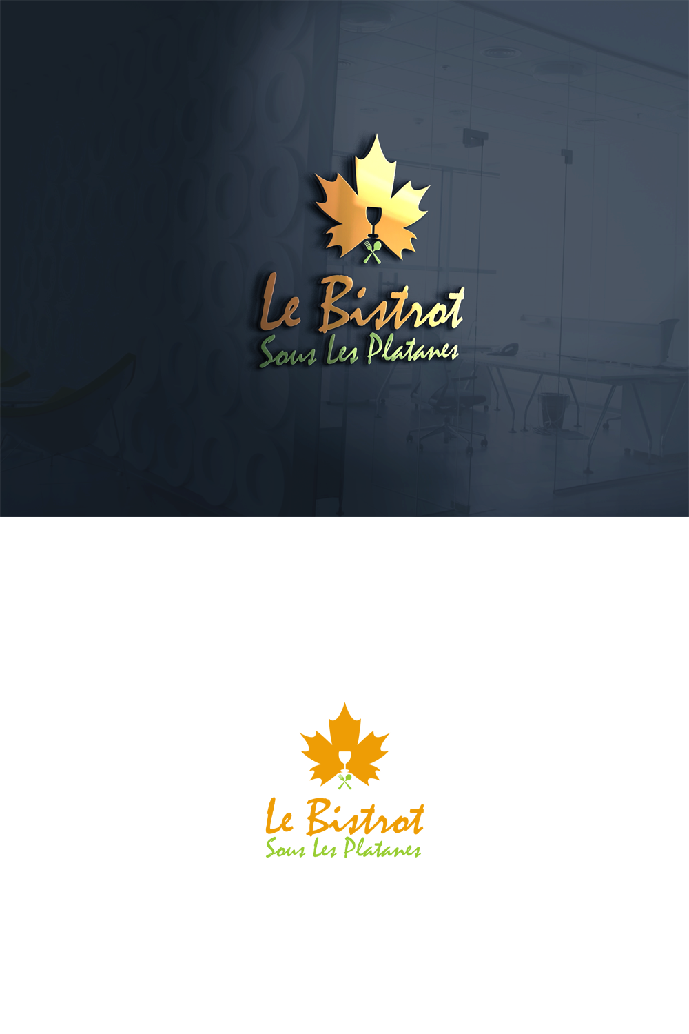 Logo Design by widodo for le bistrot sous les platanes | Design #18017810