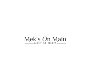 Logo Design by Alien Cookie for Mek's On Main | Design: #18014102