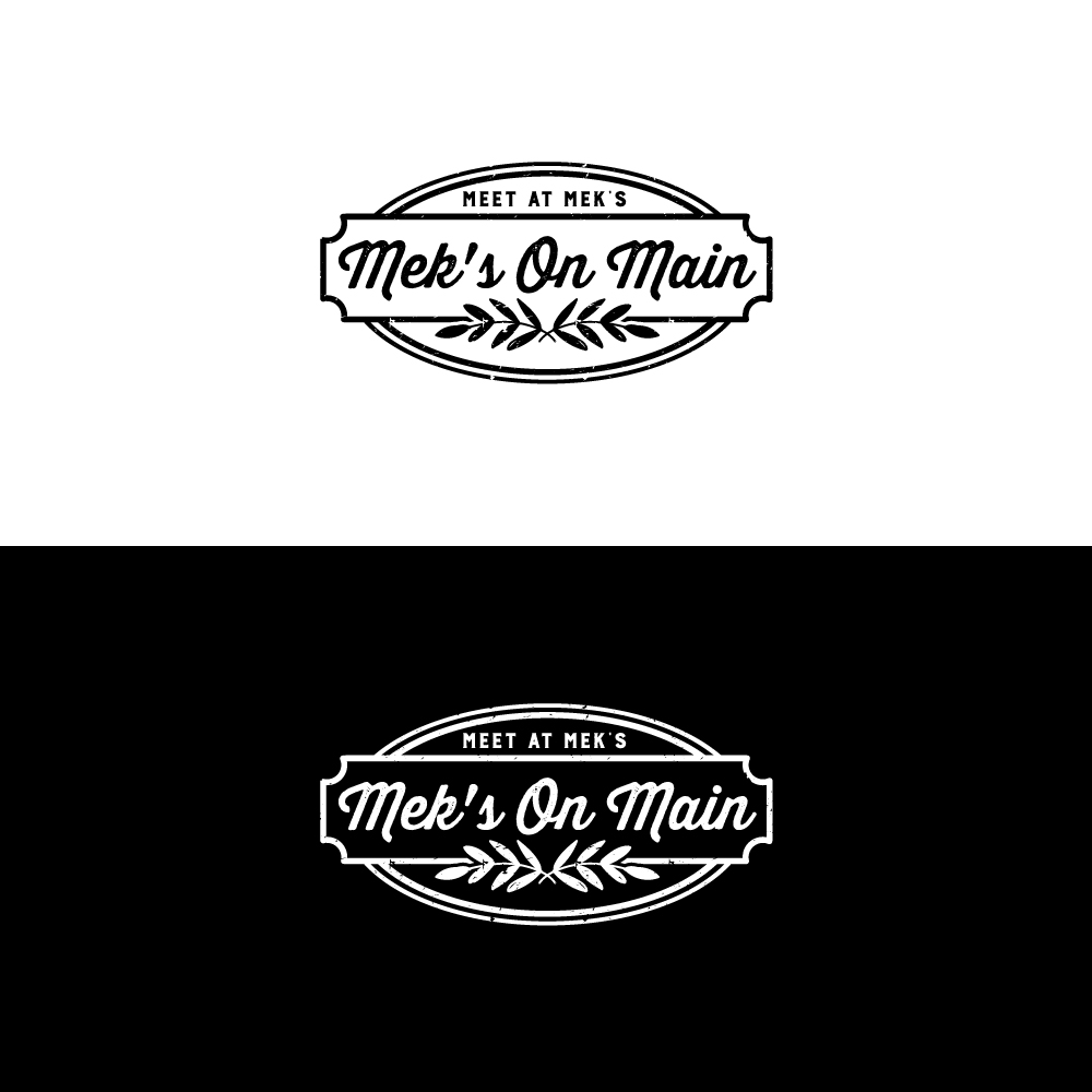 Logo Design by Sujit Banerjee for Mek's On Main | Design #18014198