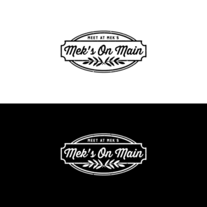 Logo Design by Sujit Banerjee for Mek's On Main | Design #18014198
